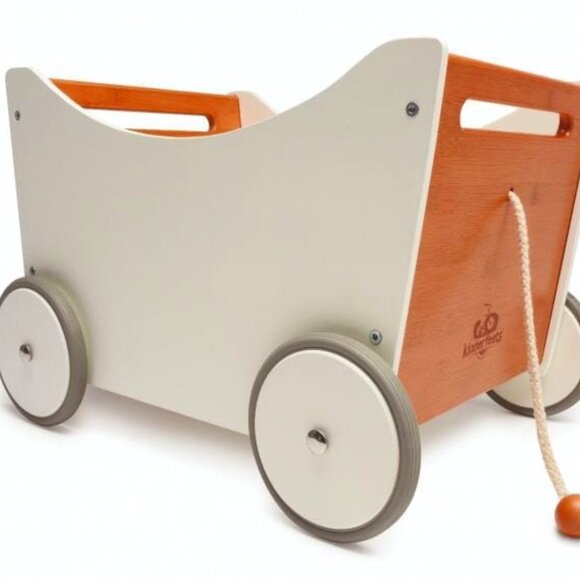 NWT Kinderfeets Wooden Toy Box Walker - Picture 1 of 3